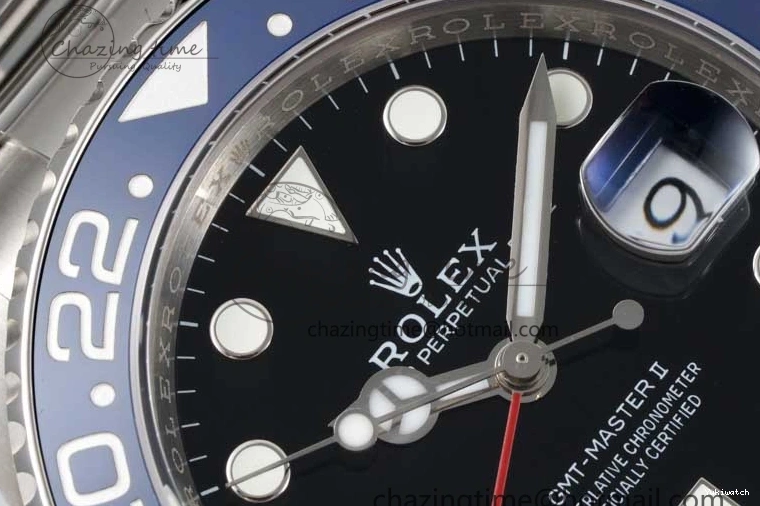 Blue Black CHS Best 1:1 Dial Ceramic Steel BLRO GMT-Master Red II Edition 904L APSF VR3186 116719 0810